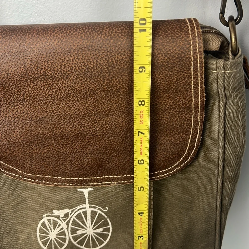 Myra bag crossbody adjustable strap bicycle print bag